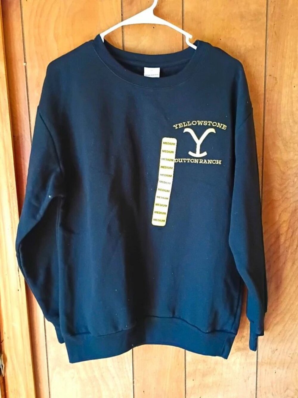 Yellowstone Dutton Ranch Sweatshirt Adult M Black Crewneck Pullover New